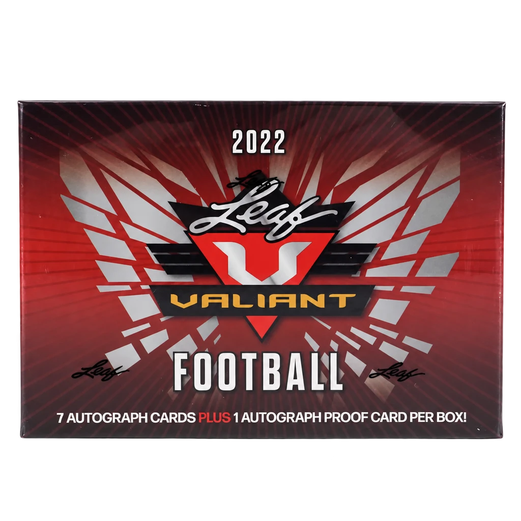 2022 Leaf Valiant Football Hobby Box | Midwest Cards