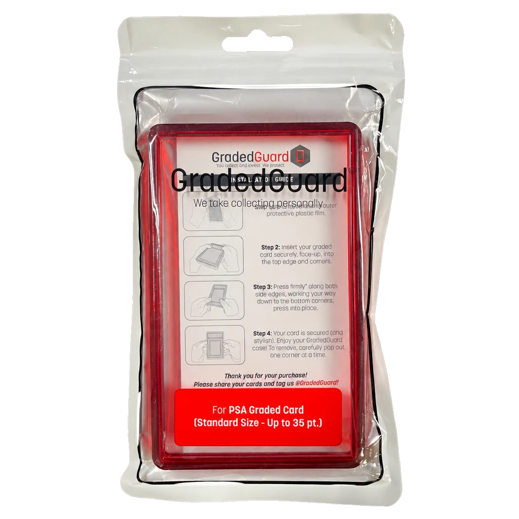GradedGuard Standard PSA Case - Ruby - Unit | Midwest Cards